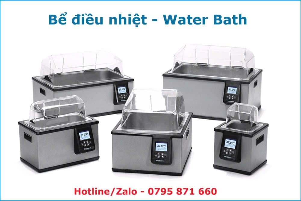 Tổng hợp đầy đủ các dòng bể điều nhiệt Water Bath đa năng của hãng PolyScience
