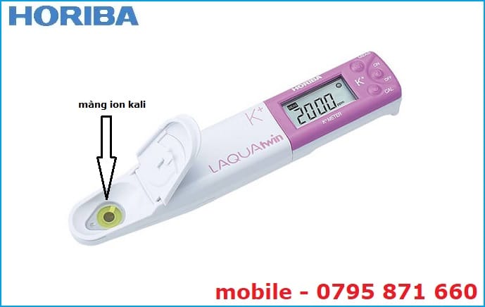 Điện cực ion K+ dạng phẳng của bút đo K-11 cho mẫu lỏng và bán rắn
