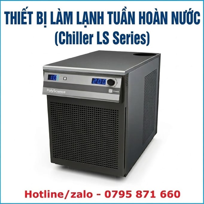 Thiết bị làm lạnh tuần hoàn nước PolyScience Chiller LS Series cho phòng thí nghiệm.