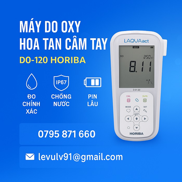 Máy đo oxy hòa tan cầm tay Horiba DO-120 chính hãng Nhật Bản