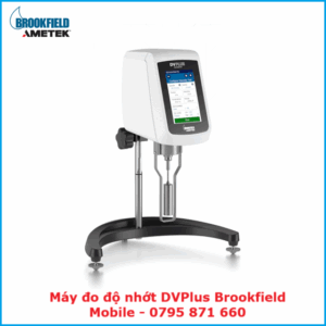 Máy đo độ nhớt Brookfield DVPlus đo mẫu sơn phủ ở tốc độ 50 RPM trong phòng thí nghiệm