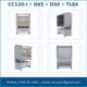 CC120-I – 4 góc nhìn sản phẩm: mặt trước, góc nghiêng, tổng thể, mặt sau; nguồn sáng D65/D50/TL84
