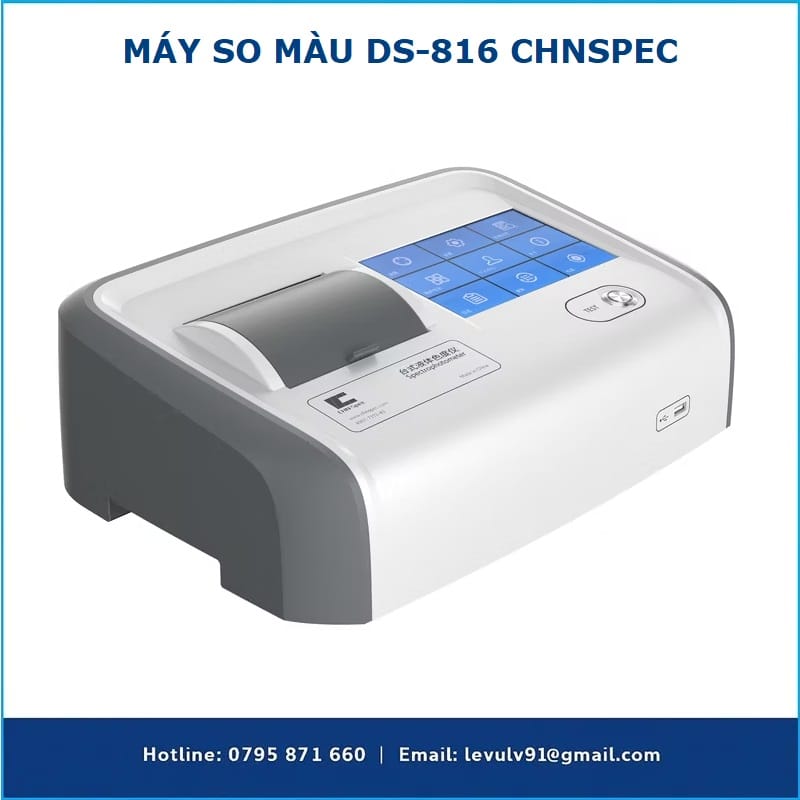 Máy so màu DS-816 CHNSpec đo mẫu lỏng chính xác, phù hợp phòng thí nghiệm QC và R&D