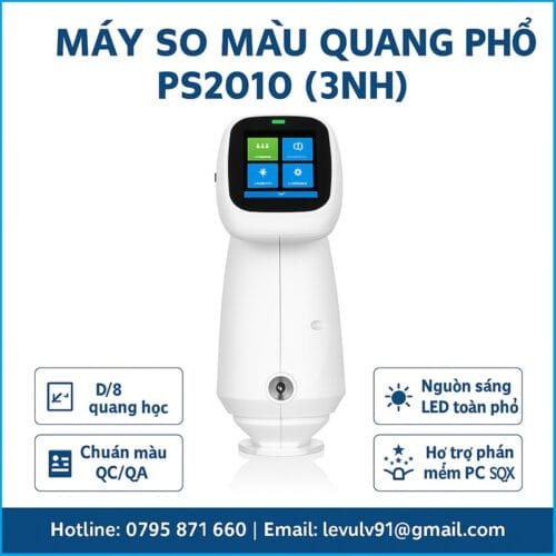 Máy so màu PS2010 3NH – thiết bị đo màu quang phổ chính xác, màn hình cảm ứng hiện đại