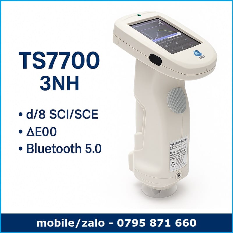 Máy quang phổ màu TS7700 3NH d/8, đo SCI và SCE, độ phân giải quang học dưới 10 nm