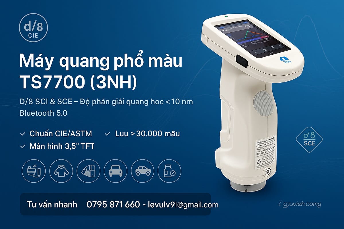 Máy quang phổ màu TS7700 3NH SCE, SCI, D/8
