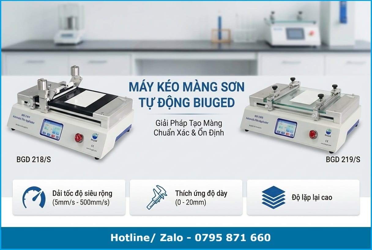 Các tính năng nổi bật của thiết bị tạo màng sơn BGD như tốc độ và độ dày