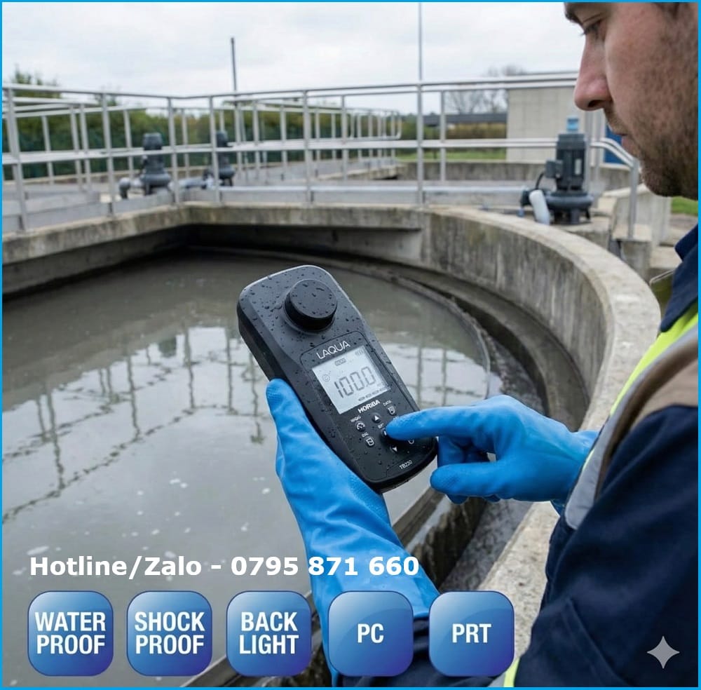 Sử dụng máy đo độ đục Horiba TB220 tại hiện trường