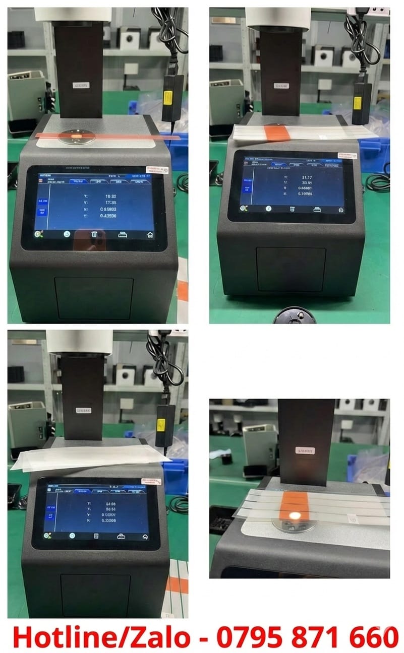 Cận cảnh máy đo độ mờ (Haze Meter) 3nh YH1600 chính hãng với màn hình cảm ứng lớn và buồng đo mở