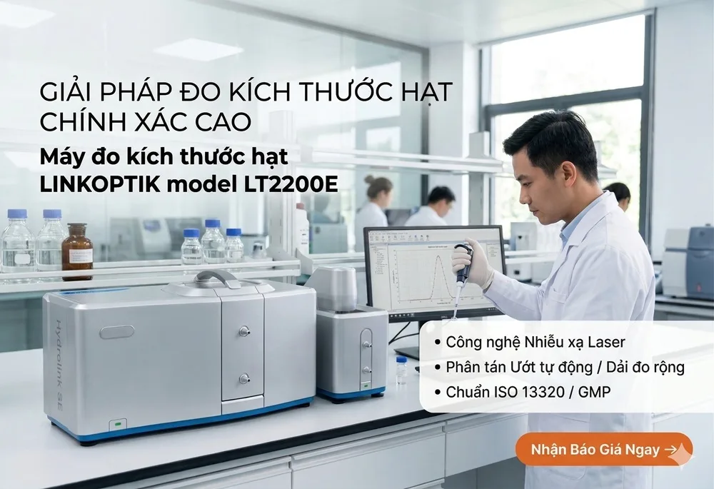 Thiết bị phân tích kích thước hạt LINKOPTIK LT2200E module ướt và khô